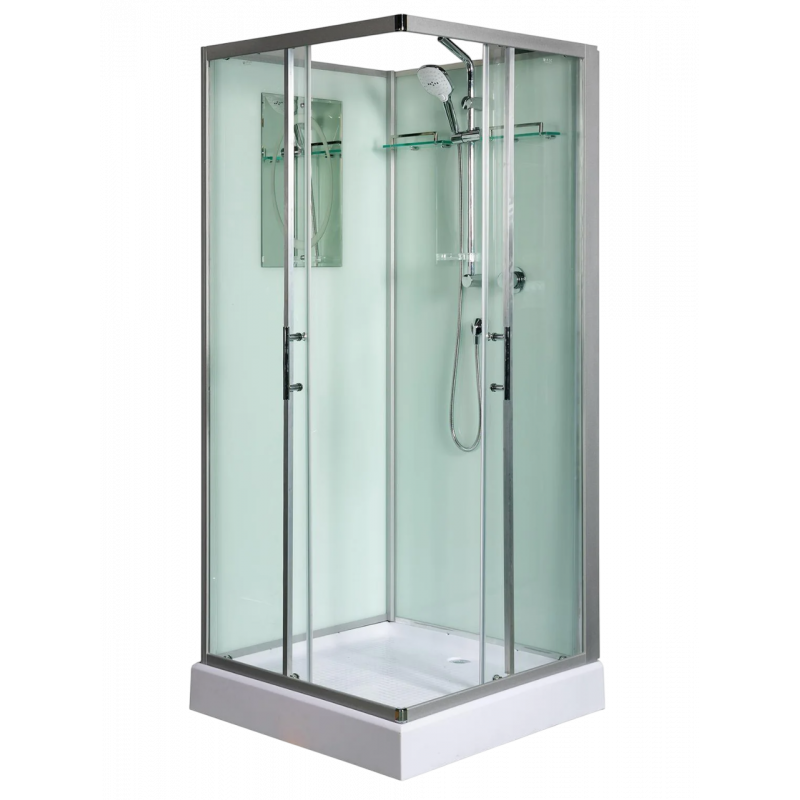 Душевая кабина WeltWasser WW500 LAINE XL 1001, без крыши, размер: 100*100*227, средний поддон