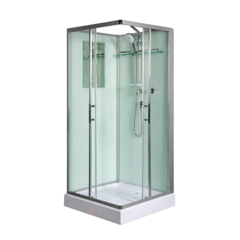 Душевая кабина WeltWasser WW500 LAINE XL  801, без крыши, размер: 80*80*227,  средний поддон