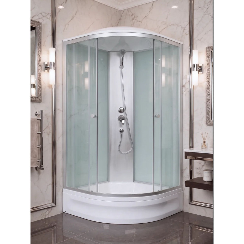 Душевая кабина River NARA ECO 100/24 размер 100*100*210 см, средний поддон 24 см