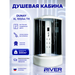 Душевая кабина River Dunay XL 100/44 TH с крышей, ДxШxВ: 1000x1000x2300 мм, высокий поддон 44 см