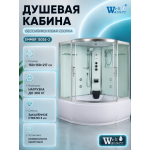 Душевая кабина WeltWasser Emmer 15055-2 с крышей, размер: 150х150х217 см, высокий поддон 55 см