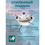 Душевая кабина River Temza 150/150/55 ТН