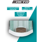 Душевая кабина DETO ЕМ1590 с LED-подсветкой и гидромассажем