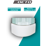 Душевая кабина DETO ЕМ4510 N 100х100 см с LED-подсветкой и гидромассажем
