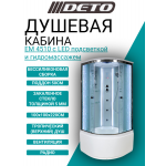 Душевая кабина DETO ЕМ4510 с LED-подсветкой и гидромассажем
