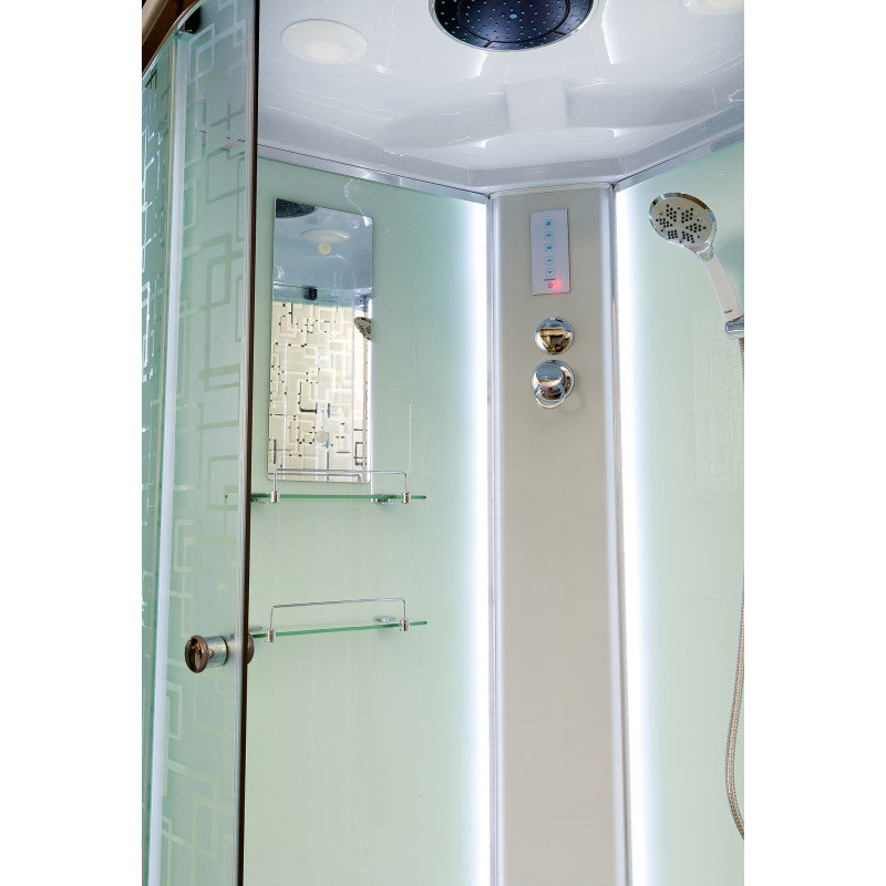 Душевая кабина DETO ЕМ1590 с LED-подсветкой