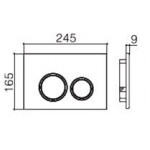 Унитаз с инсталляцией WeltWasser и кнопкой смыва (AMBERG 506 ST + GELBACH 043 MT-BL + AMBERG RD-MT CR)