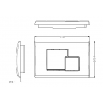 Унитаз с инсталляцией WeltWasser и кнопкой смыва (MARBERG 507 + NESENBACH 004 GL-WT + MAR 507 SE-CR)