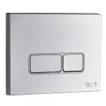 Унитаз с инсталляцией WeltWasser и кнопкой смыва (MARBERG 410 + BAARBACH 004 GL-WT + MAR 410 SE-CR)