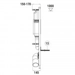Унитаз с инсталляцией WeltWasser и кнопкой смыва (MARBERG 410 + BAARBACH 004 GL-WT + MAR 410 SE-CR)