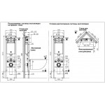Унитаз с инсталляцией WeltWasser и кнопкой смыва (AMBERG 350 + GELBACH 043 GL-WT + AMBERG RD-CR)
