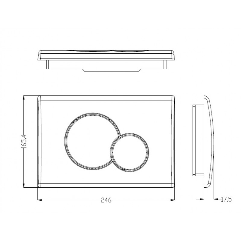 Унитаз с инсталляцией WeltWasser и кнопкой смыва (MARBERG 507 + SALZBACH 043 GL-WT + MAR 507 RD-CR)
