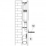 Унитаз с инсталляцией WeltWasser и кнопкой смыва (MARBERG 410 + BAARBACH 004 GL-WT + MAR 410 SE-CR)