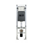 Унитаз с инсталляцией WeltWasser и кнопкой смыва (AMBERG 350 ST + MERZBACH 043 GL-WT + AMBERG RD-WT)