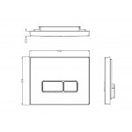 Унитаз с инсталляцией WeltWasser и кнопкой смыва (MARBERG 410 + NESENBACH 004 GL-WT + MAR 410 SE-CR)