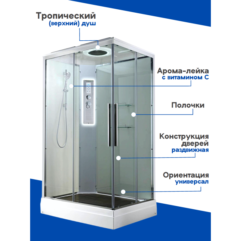 Душевая кабина K2012LED