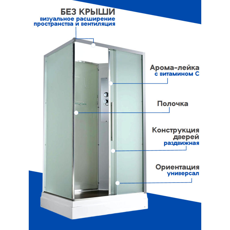 Душевая кабина KD2911N без крыши