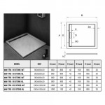 Душевой поддон WeltWasser WW TRS 100 STONE-BL