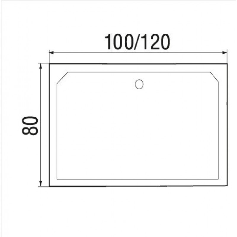 WEMOR 120/80/41 S 1200*800*410 мм Поддон душевой прямоугольный
